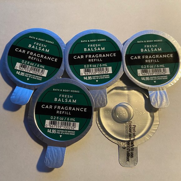 5 BATH BODY WORKS FRESH BALSAM SCENT FRAGRANCE REFILL CAR AIR FRESHENER NEW - Picture 1 of 1